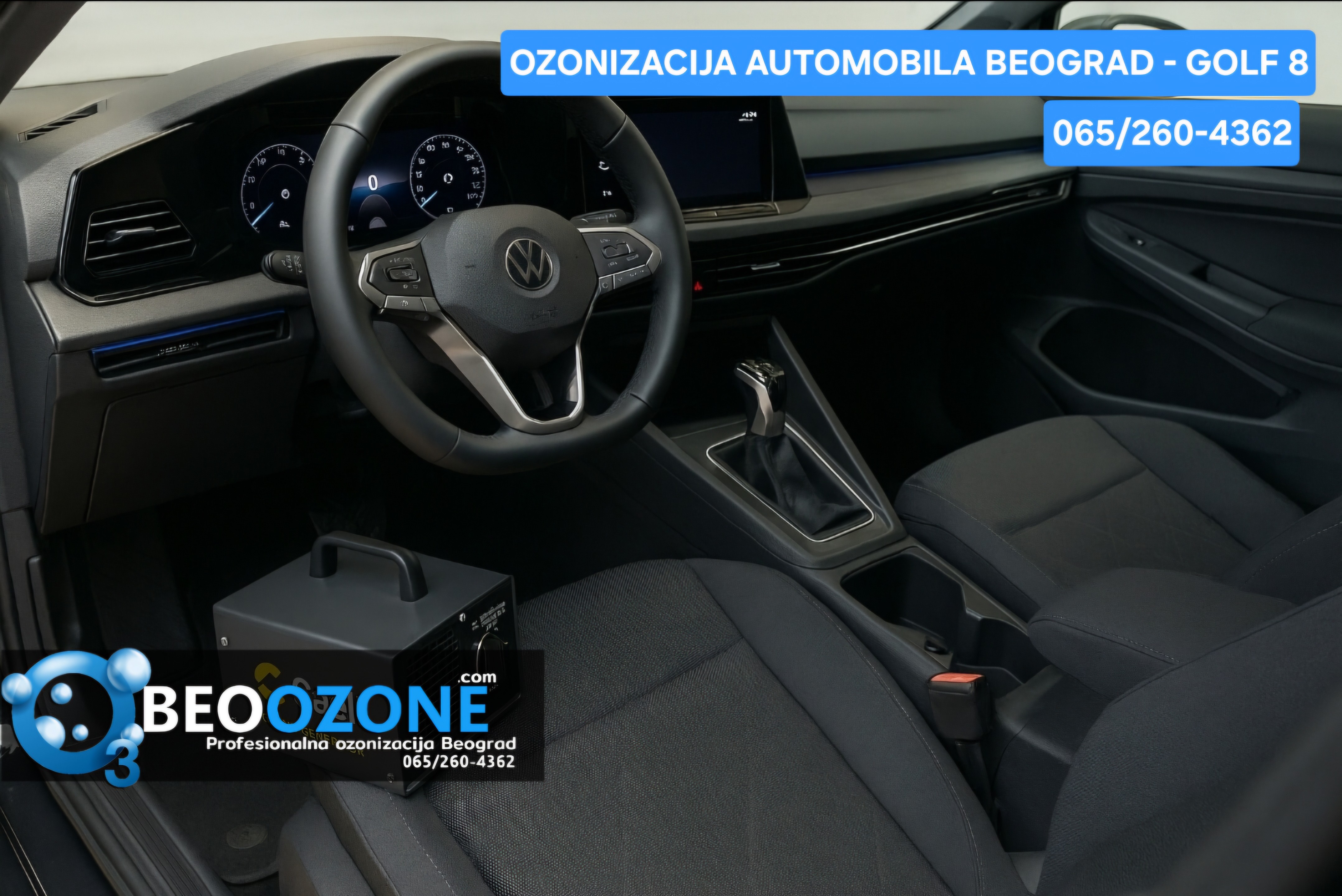 Ozonizacija Automobila Golf 8 Beograd – Kako Smo Uspesno Uklonili Jak Miris Dima i Vratili Svezi Miris&hellip;